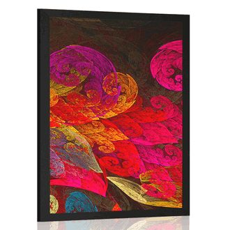 Poster frunze abstracte pastelate