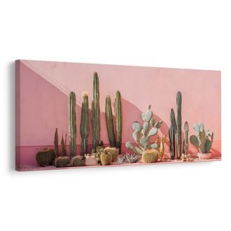 WANDBILD MODERNE KAKTEENGARTEN - BOTANISCHE BILDER - BILDER