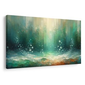 WANDBILD UNTERWASSERLEUCHTEN DER TRÄUME - WANDBILDER ABSTRAKTE FORMEN - BILDER