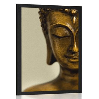 POSTER BRONZE HEAD OF BUDDHA - FENG SHUI - POSTERS