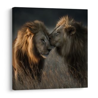 OBRAZ MAJESTÁTNÍ SÍLA PŘÍRODY - OBRAZY LVI A TYGŘI - OBRAZY