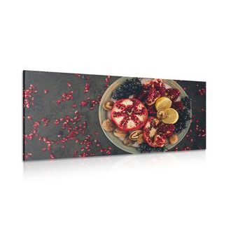 OBRAZ SMĚS S GRANÁTOVÝM JABLKEM - OBRAZY JÍDLA A NÁPOJE - OBRAZY
