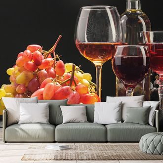 Fototapeta vino in grozdje