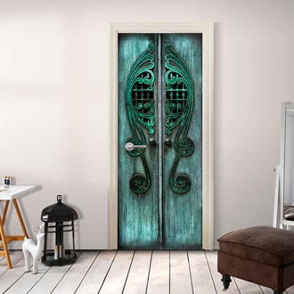Photo wallpaper with emerald gate motif, Emerald gates