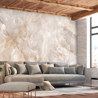 Self adhesive wallpaper in imitation of elegant marble