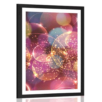 POSTER WITH MOUNT SPARKLING ABSTRACTION - ABSTRACT AND PATTERNED - POSTERS