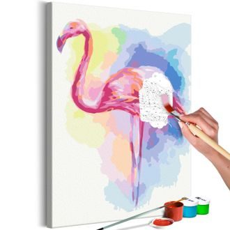 Obraz malování podle čísel pastelový pelikán  - Perfect Pose