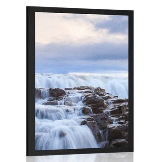 AFFICHE – CASCADES EN ISLANDE - NATURE - AFFICHES