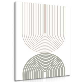 OBRAZ MINIMALISTICKÉ DUHY MID-CENTURY - ABSTRAKTNÍ OBRAZY - OBRAZY