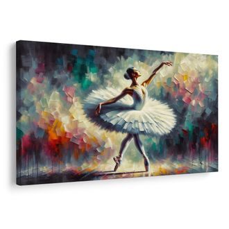 OBRAZ BALETKA V BÍLÝCH ŠATECH - OBRAZY ŽENY - OBRAZY