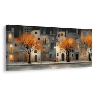 KÉP ESTI UTCA PADOKKAL - SZÍNES HÁZAK - KÉPEK