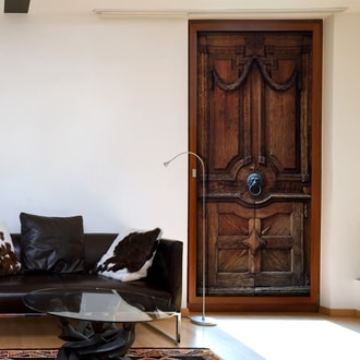 Photo wallpaper with luxury door