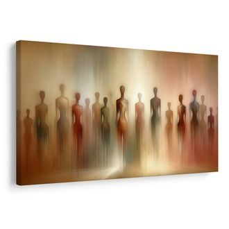 SLIKA APSTRAKTNE FIGURE U MAGLI - SLIKE LJUDI - SLIKE