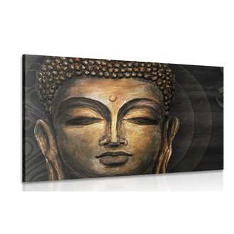 WANDBILD GESICHT VON BUDDHA - BILDER MIT FENG SHUI-MOTIVEN - BILDER