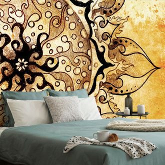 TAPETE MANDALA MIT EINEM VINTAGE-HAUCH - TAPETEN MIT FENG SHUI-MOTIVEN - TAPETEN