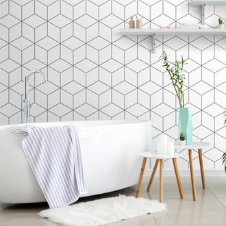 SAMOLEPÍCÍ TAPETA ČERNOBÍLÉ KOSTKY - SAMOLEPÍCÍ TAPETY - TAPETY