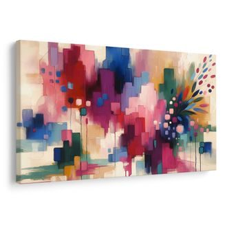OBRAZ PESTROBAREVNÁ ABSTRAKCE - ABSTRAKTNÍ OBRAZY - OBRAZY
