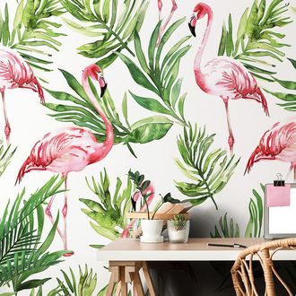 SAMOLEPÍCÍ TAPETA PLAMEŇÁCI V TROPECH - SAMOLEPÍCÍ TAPETY - TAPETY