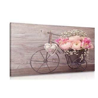 IMPRESSION SUR TOILE BELLES FLEURS DANS UN VASE VINTAGE - IMPRESSIONS SUR TOILE VINTAGE ET RÉTRO - IMPRESSION SUR TOILE