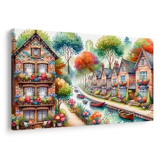 OBRAZ JARNÍ MĚSTEČKO - OBRAZY MĚSTA - OBRAZY