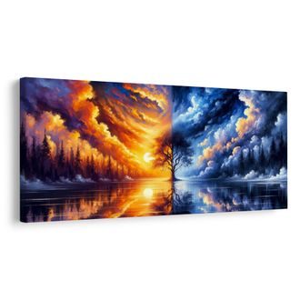 OBRAZ MAGICKÝ STROM ŽIVOTA V KRAJINĚ - OBRAZY STROMY ŽIVOTA - OBRAZY