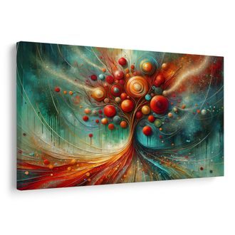 OBRAZ BAREVNÝ STROM ŽIVOTA - OBRAZY STROMY ŽIVOTA - OBRAZY