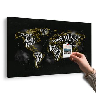 OBRAZ NA KORKU TRENDOVÁ MAPA SVĚTA - OBRAZY NA KORKU - OBRAZY