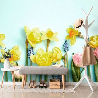 SELF ADHESIVE WALL MURAL SPRING FLORAL COMPOSITION - SELF-ADHESIVE WALLPAPERS - WALLPAPERS