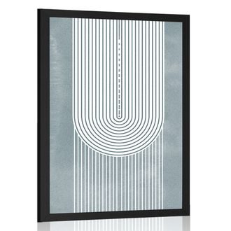 PLAKÁT BOHO DUHA MID-CENTURY - MOTIVY Z NAŠÍ DÍLNY - PLAKÁTY