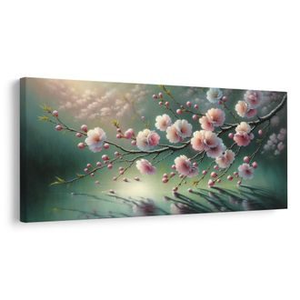 OBRAZ ROZKVETLÁ SAKURA - OBRAZY KVĚTŮ - OBRAZY