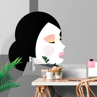 SAMOLEPÍCÍ TAPETA NEZNÁMÁ ŽENA Z DALEKÉHO VÝCHODU - SAMOLEPÍCÍ TAPETY - TAPETY