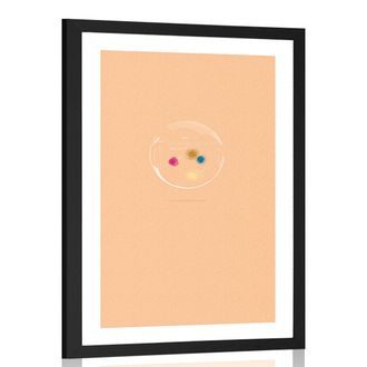 AFFICHE AVEC MONTURE BULLE DE COULEUR DE - DE NOTRE ATELIER - AFFICHES