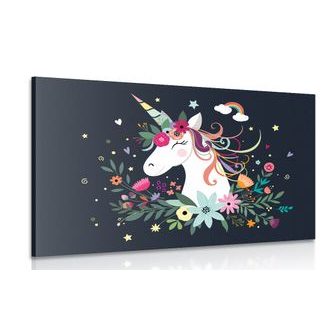 OBRAZ ROZTOMILÝ JEDNOROŽEC - DĚTSKÉ OBRAZY - OBRAZY