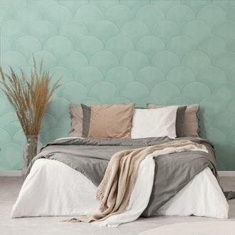 TAPETA MODERNI ZELENI OBOK - VZORČASTE TAPETE - TAPETE