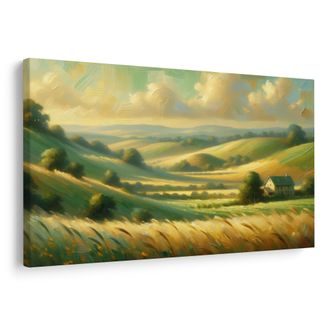 OBRAZ ZLATAVÉ LÁNY U SAMOTY - OBRAZY POLE A LOUKY - OBRAZY