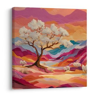 OBRAZ MALEBNÝ STROM ŽIVOTA NA KOPCÍCH - OBRAZY STROMY ŽIVOTA - OBRAZY