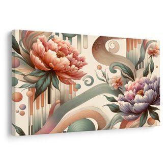 OBRAZ KVĚTY V ABSTRAKTNÍM STYLU - OBRAZY KVĚTŮ - OBRAZY