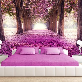 SELF ADHESIVE WALLPAPER PINK PARK - WALLPAPERS