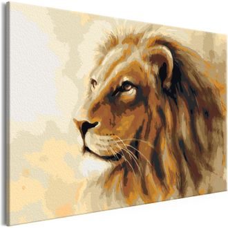 Obraz maľovanie podľa čísiel kráľ zvierat - Lion King