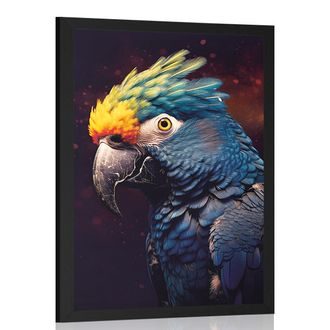 POSTER – PAPPAGALLO BLU-ORO - SIGNORI DEL REGNO ANIMALE - POSTER