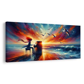 OBRAZ HUDBA MOŘE - OBRAZY MOŘE A PLÁŽ - OBRAZY