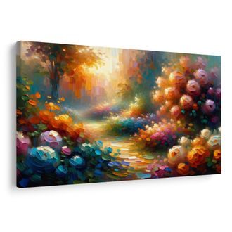 OBRAZ CESTA MEZI KVĚTINAMI - OBRAZY POLE A LOUKY - OBRAZY