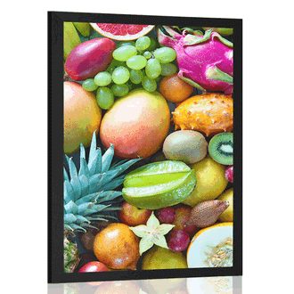 Plakat tropikalne owoce