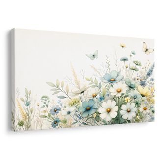 OBRAZ KVĚTINY A LETNÍ MOTÝLI - OBRAZY KVĚTŮ - OBRAZY