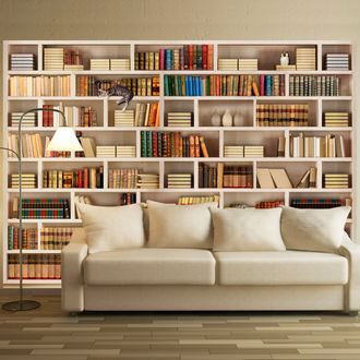 Self adhesive wallpaper Library