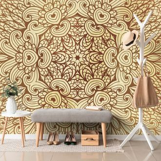 SELF ADHESIVE WALLPAPER GOLDEN ETHNIC MANDALA - SELF-ADHESIVE WALLPAPERS - WALLPAPERS