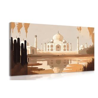 IMPRESSION SUR TOILE TAJ MAHAL INDIEN - IMPRESSIONS SUR TOILE DE VILLES - IMPRESSION SUR TOILE