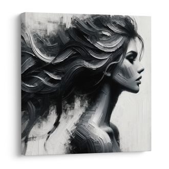 OBRAZ ELEGANCE ČERNOBÍLÉ KRÁSY - OBRAZY ŽENY - OBRAZY