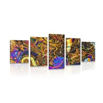 5-DÍLNÝ OBRAZ PLNÝ ABSTRAKTNÍHO UMĚNÍ - ABSTRAKTNÍ OBRAZY - OBRAZY