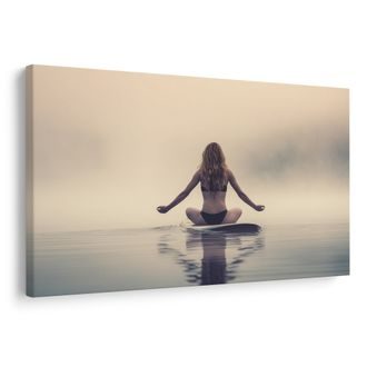 OBRAZ MEDITACE V MLZE - OBRAZY ŽENY - OBRAZY